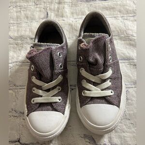 CONVERSE CHUCK TAYLOR ALL STAR MADDIE LOW TOP PURPLE CANVAS SNEAKERS GIRLS 11.5